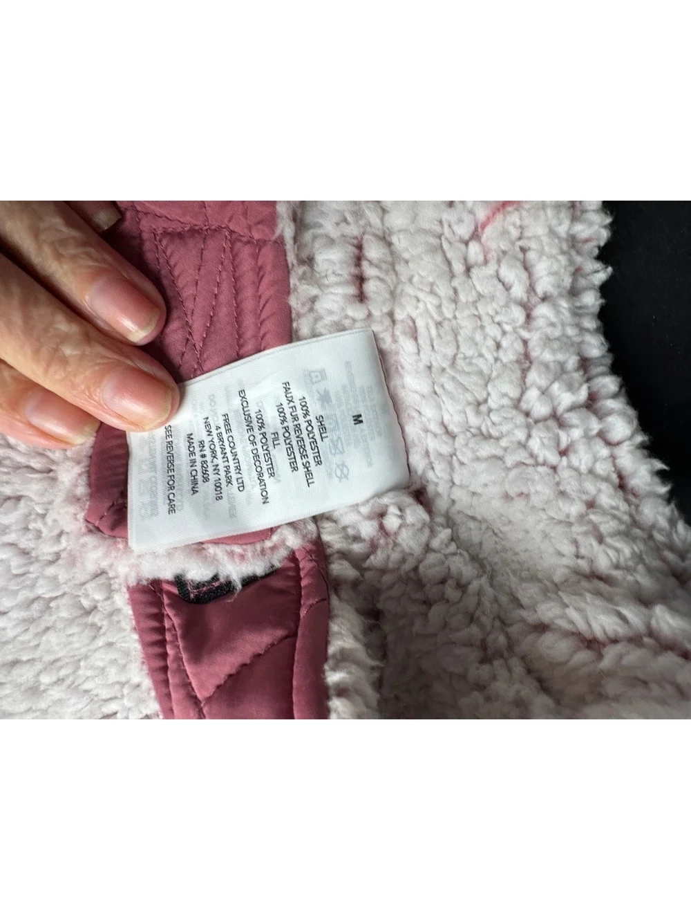 Pink Quilted Dog Vest with Sherpa Lining Medium Size [COPY]